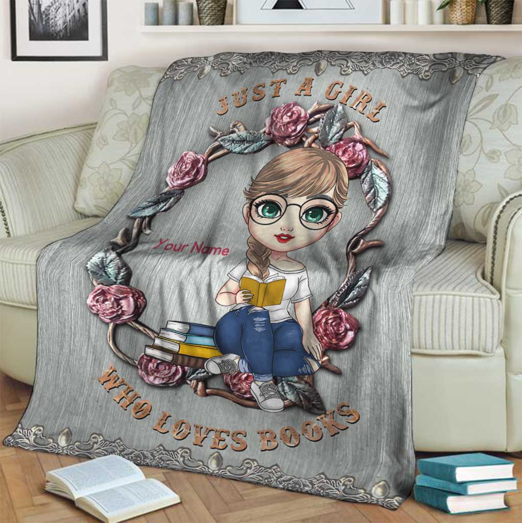 Book Lover So Cute Personalized Flannel Blanket For Cozy Bedroom Sofa Decor