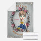 Book Lover So Cute Personalized Flannel Blanket For Cozy Bedroom Sofa Decor