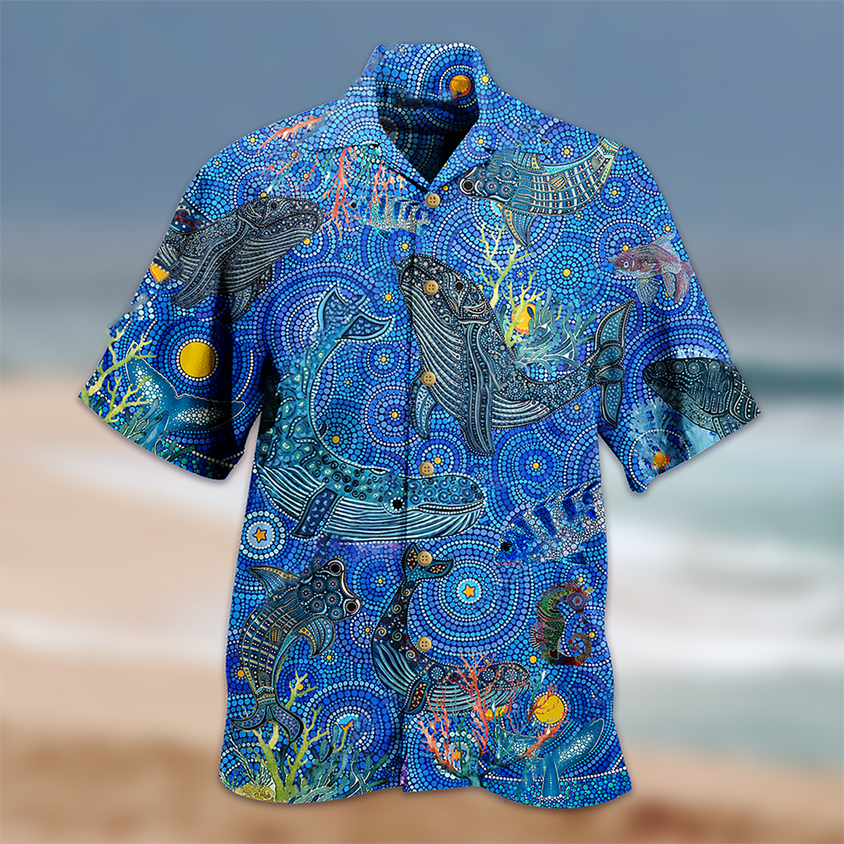 Whale Animals Hawaiian Shirt Design View For Resort Travel And Thoughtful Gifting