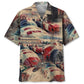 1950'S European Racing Car Hawaiian Shirt For Automotive Enthusiasts, Coastal Trips, And Casual Warm Weather Style