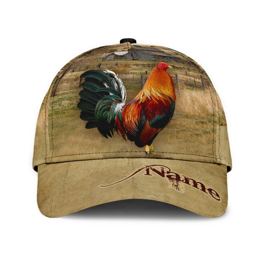 Personalized Rooster Farm Classic Cap For Beach Travel Outdoor Events And Relaxed Casual Wear
