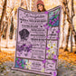Fibromyalgia To My Daughter Fibromyalgia Awareness Flannel Blanket For Cozy Bedroom Sofa Decor