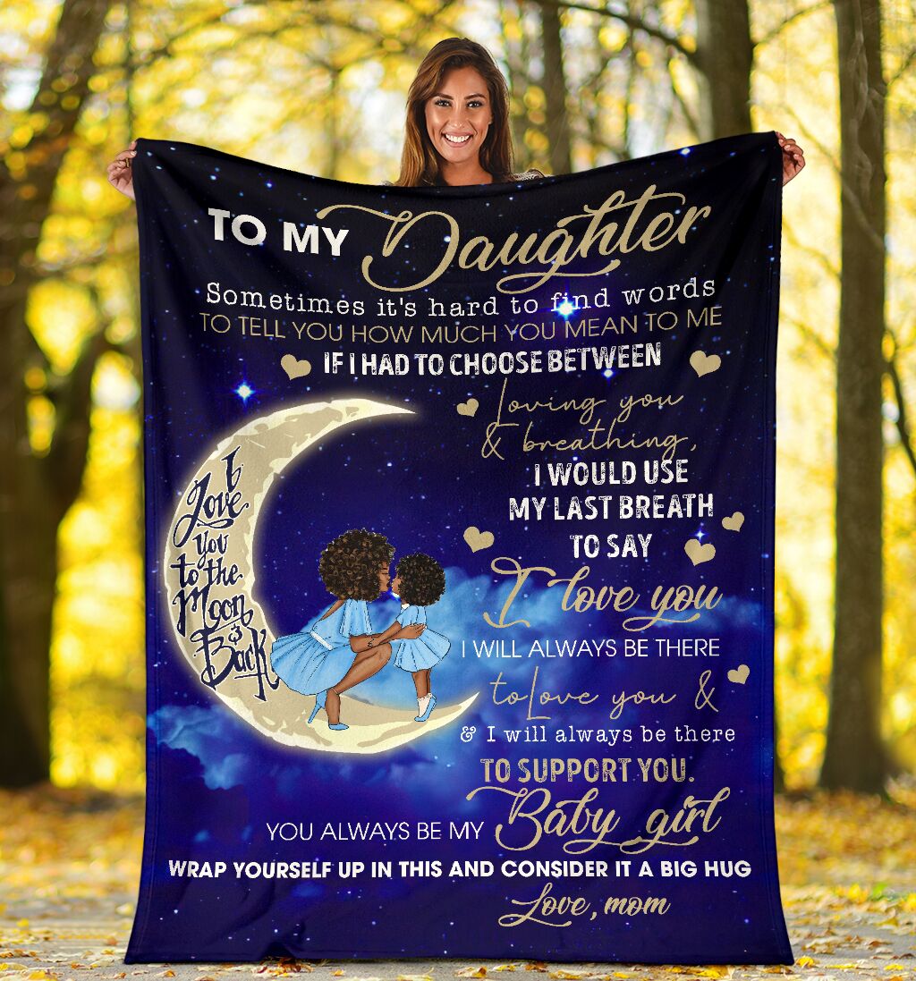 African To My Daughter African American Flannel Blanket For Cozy Bedroom Sofa Decor