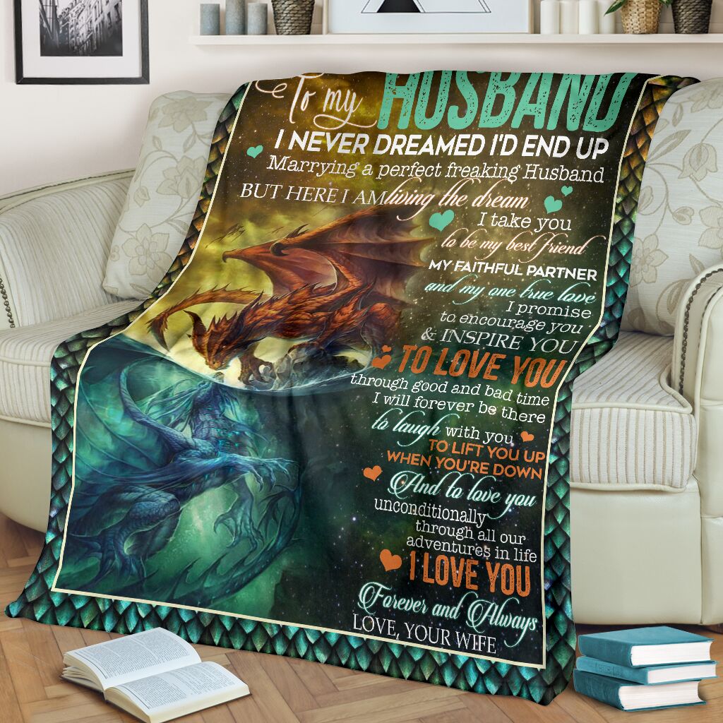 Dragon I Am Living My Dream Flannel Blanket For Cozy Bedroom Sofa Decor