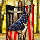 Jesus American Flag Christian Flannel Blanket For Cozy Bedroom Sofa Decor