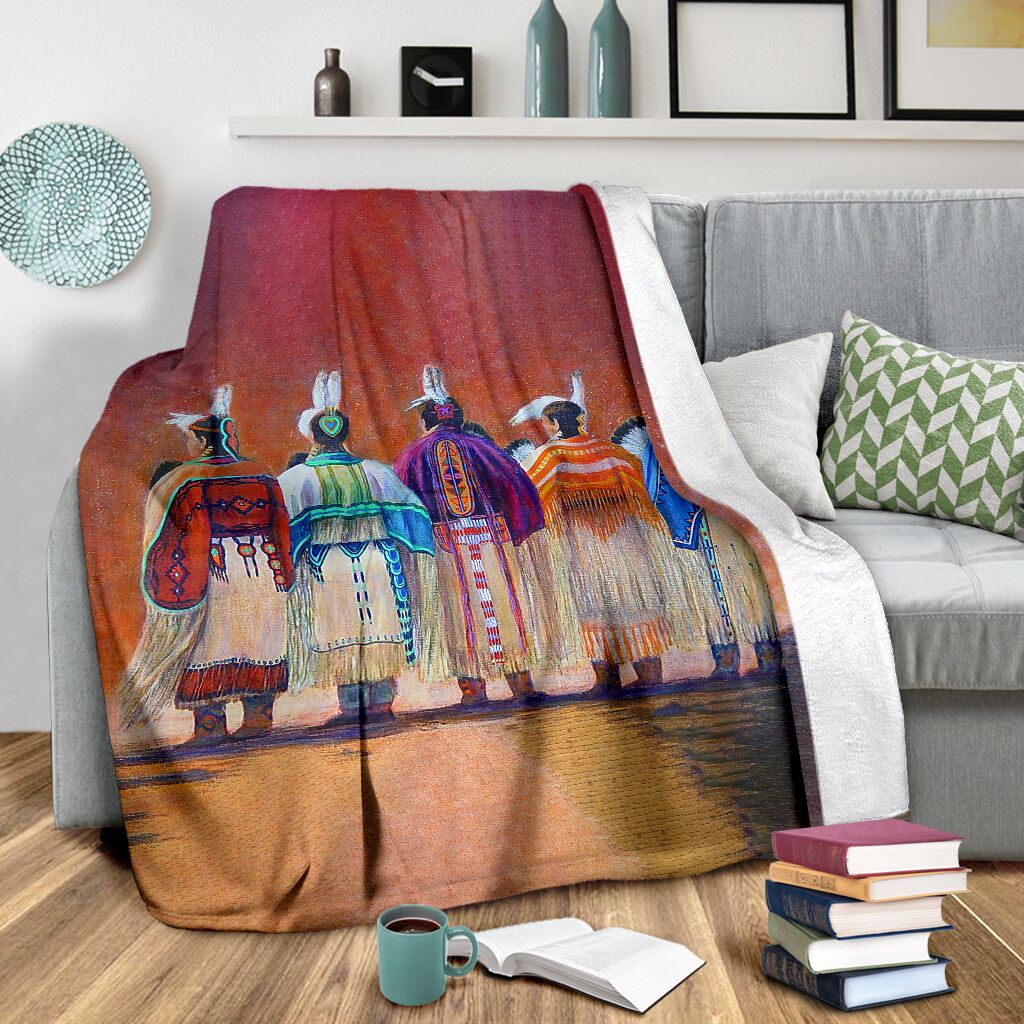 Native American Simple Flannel Blanket For Cozy Bedroom Sofa Decor