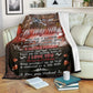 Hunting To My Wife Flannel Blanket For Cozy Bedroom Sofa Decor