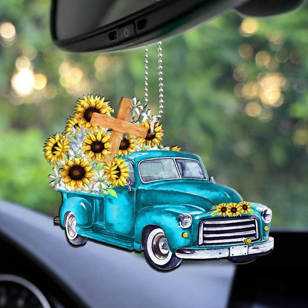 Sunflower Truck 20 Oz Tumbler For Coffee Travel And Daily Drinks