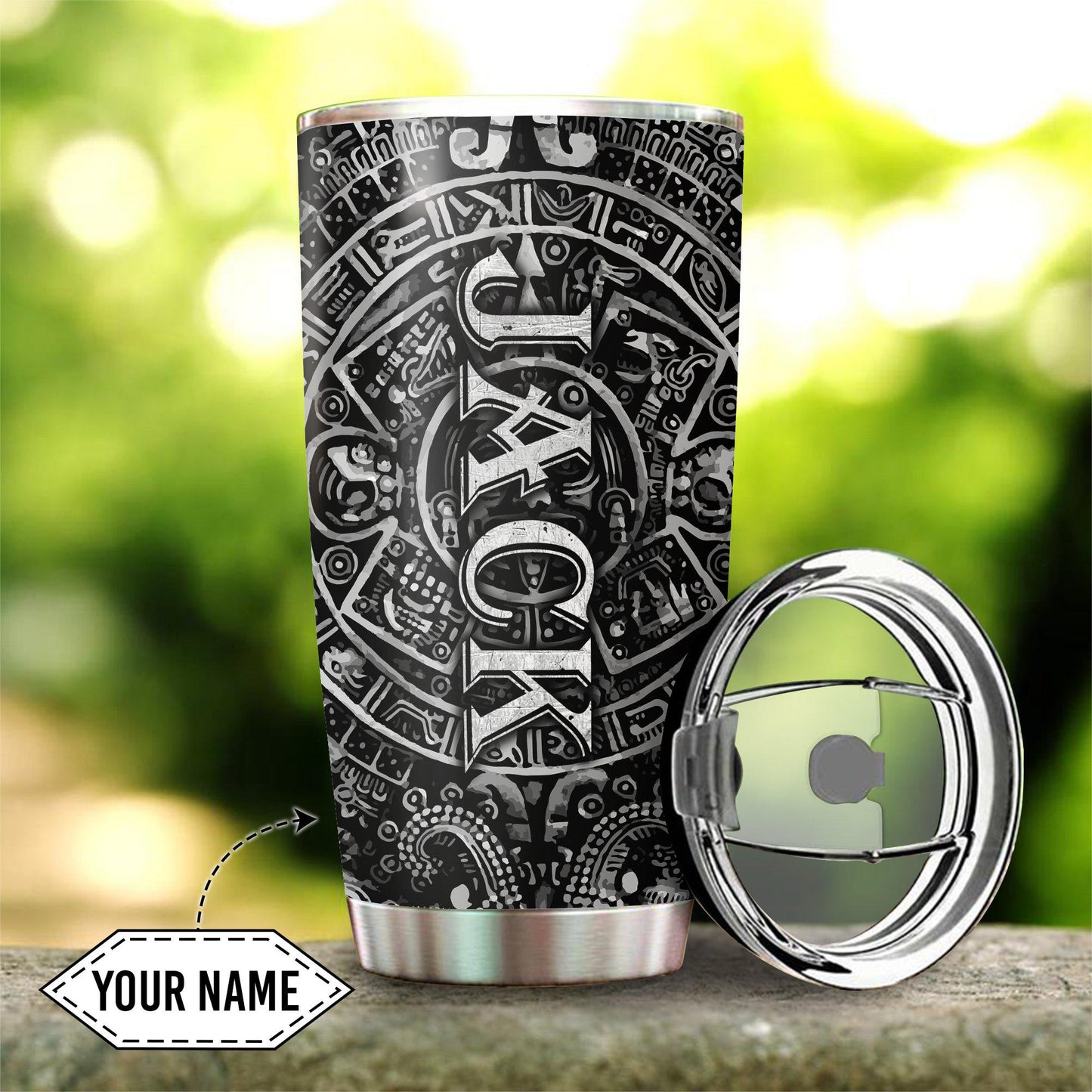 Aztec Mexico Personalized 20 Oz Tumbler For Coffee Travel And Daily Drinks