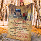 Truck I Love You Truck Couple Trucker Flannel Blanket For Cozy Bedroom Sofa Decor