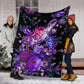 Turtle Purple Turtle Flannel Blanket For Cozy Bedroom Sofa Decor