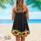 Whimsical Turtle Is Beach Soul V-Neck Sleeveless Cami Dress For Island Holidays And Thoughtful Gifting