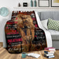 Elephant To My Daughter Be My Baby Girl Flannel Blanket For Cozy Bedroom Sofa Decor