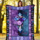 God Flower Faith Hope Love Christian Flannel Blanket For Cozy Bedroom Sofa Decor