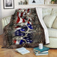Hunting American Hunters Flannel Blanket For Cozy Bedroom Sofa Decor