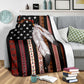 Native American Flag Native American Flannel Blanket For Cozy Bedroom Sofa Decor