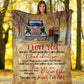 Truck I Love You Truck Couple Trucker Flannel Blanket For Cozy Bedroom Sofa Decor