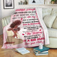 African American I Asked God For A Best Friend Flannel Blanket For Cozy Bedroom Sofa Decor