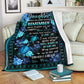 Turtle To My Daughter Turtle Sea Flannel Blanket For Cozy Bedroom Sofa Decor