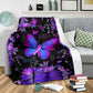 Butterfly Faith Hope Love Flannel Blanket For Cozy Bedroom Sofa Decor