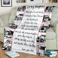 Truck To My Daughter Trucker Flannel Blanket For Cozy Bedroom Sofa Decor