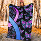 Mental Health Awareness Hope Flannel Blanket For Cozy Bedroom Sofa Decor