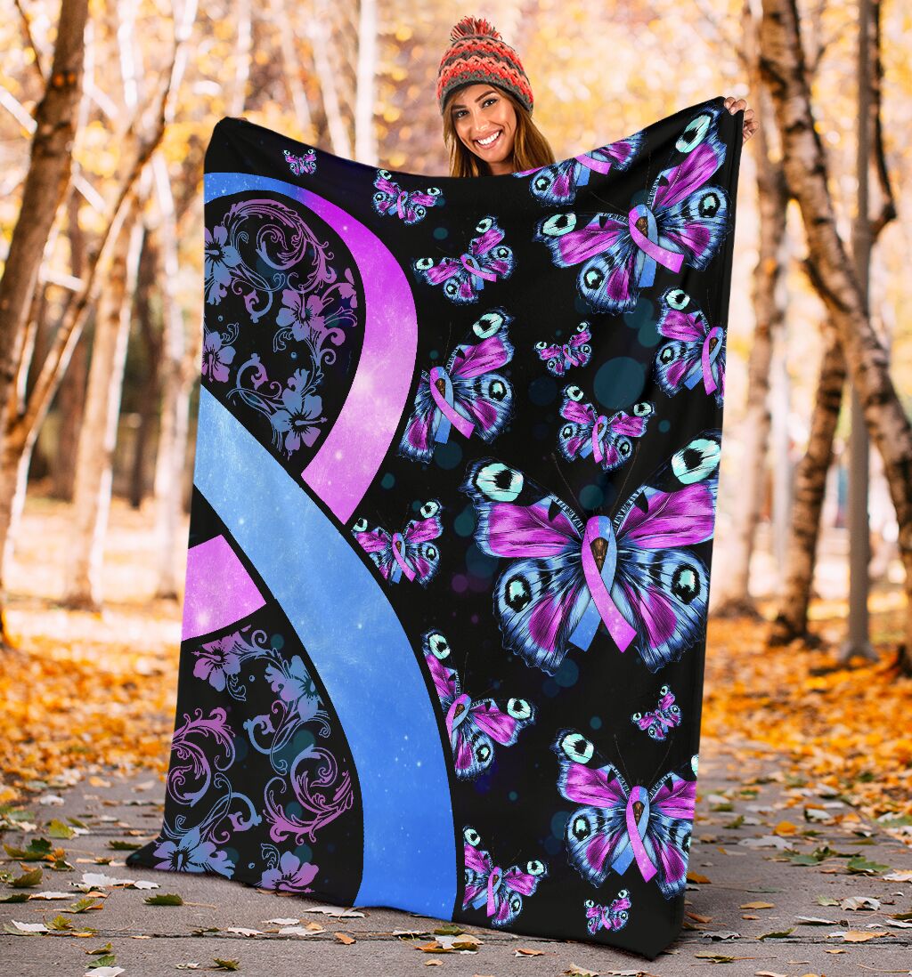 Mental Health Awareness Hope Flannel Blanket For Cozy Bedroom Sofa Decor