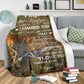 Deer To My Husband Hunting Flannel Blanket For Cozy Bedroom Sofa Decor