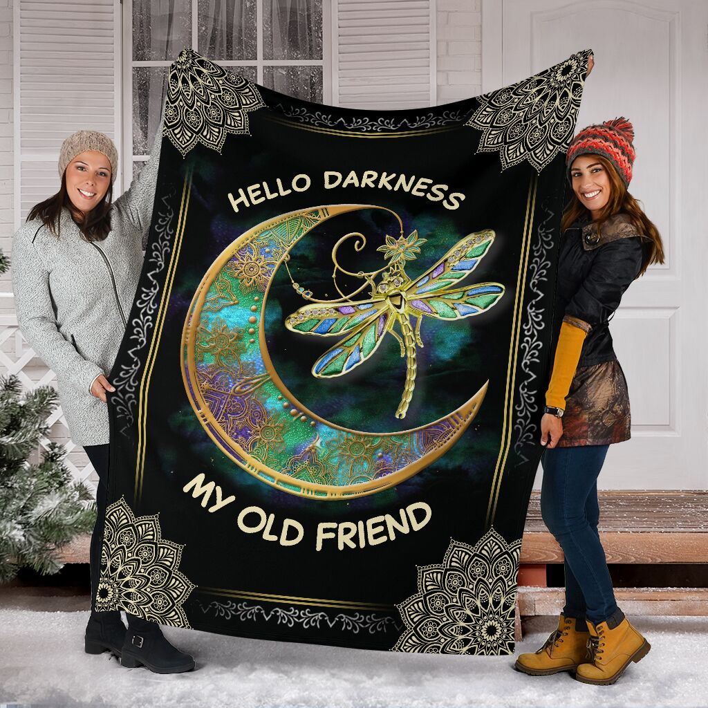 Dark Floral Hippie Flannel Blanket For Cozy Bedroom Sofa Decor