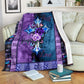God Flower Faith Hope Love Christian Flannel Blanket For Cozy Bedroom Sofa Decor