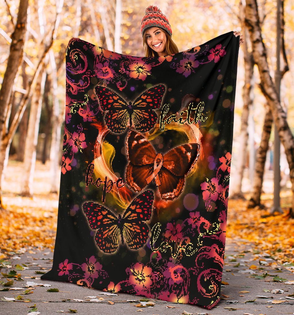Multiple Sclerosis Awareness Flannel Blanket For Cozy Bedroom Sofa Decor