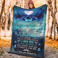 Dolphin To My Wife Dolphin In The Ocean Flannel Blanket For Cozy Bedroom Sofa Decor