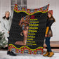 Black Girl God Says You Are African American Strong Flannel Blanket For Cozy Bedroom Sofa Decor
