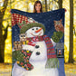 Owl Christmas Is Coming Flannel Blanket For Cozy Bedroom Sofa Decor