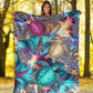 Turtle Magic Flannel Blanket For Cozy Bedroom Sofa Decor