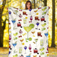 Tropical Drink Lover Flannel Blanket For Cozy Bedroom Sofa Decor