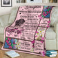 Breast Cancer To My Daughter Breast Cancer Awareness Pink Flannel Blanket For Cozy Bedroom Sofa Decor