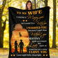 Firefighter To My Husband Fathers Day Flannel Blanket For Cozy Bedroom Sofa Decor