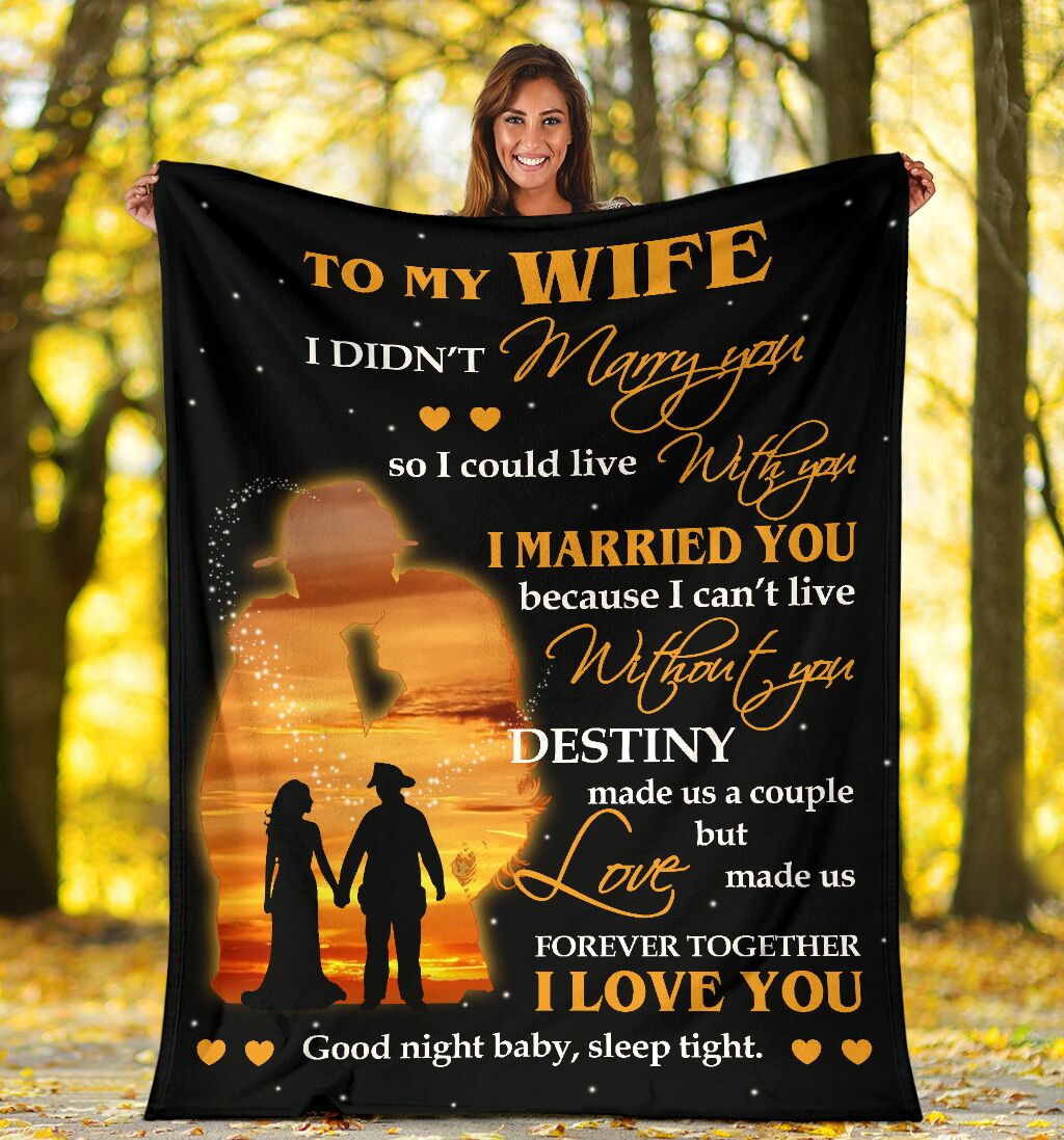 Firefighter To My Husband Fathers Day Flannel Blanket For Cozy Bedroom Sofa Decor