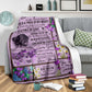 Fibromyalgia To My Daughter Fibromyalgia Awareness Flannel Blanket For Cozy Bedroom Sofa Decor