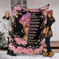 Black Woman God Says You Are African American Flannel Blanket For Cozy Bedroom Sofa Decor