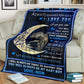 Dinosaur To My Son I Love You Flannel Blanket For Cozy Bedroom Sofa Decor