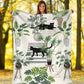 Cat Lovely Black Cats Flannel Blanket For Cozy Bedroom Sofa Decor