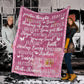 Breast Cancer Warrior Breast Cancer Awareness Flannel Blanket For Cozy Bedroom Sofa Decor