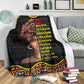 Black Girl God Says You Are African American Strong Flannel Blanket For Cozy Bedroom Sofa Decor