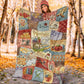 Sewing Handcrafted With Love Flannel Blanket For Cozy Bedroom Sofa Decor