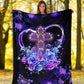 God Love God Christian Rose Flannel Blanket For Cozy Bedroom Sofa Decor