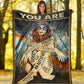Hippie You Are Enough Flannel Blanket For Cozy Bedroom Sofa Decor