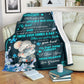 Autism Awareness Son Gift Flannel Blanket For Cozy Bedroom Sofa Decor