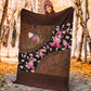 Breast Cancer Awareness Never Give Up Flannel Blanket For Cozy Bedroom Sofa Decor